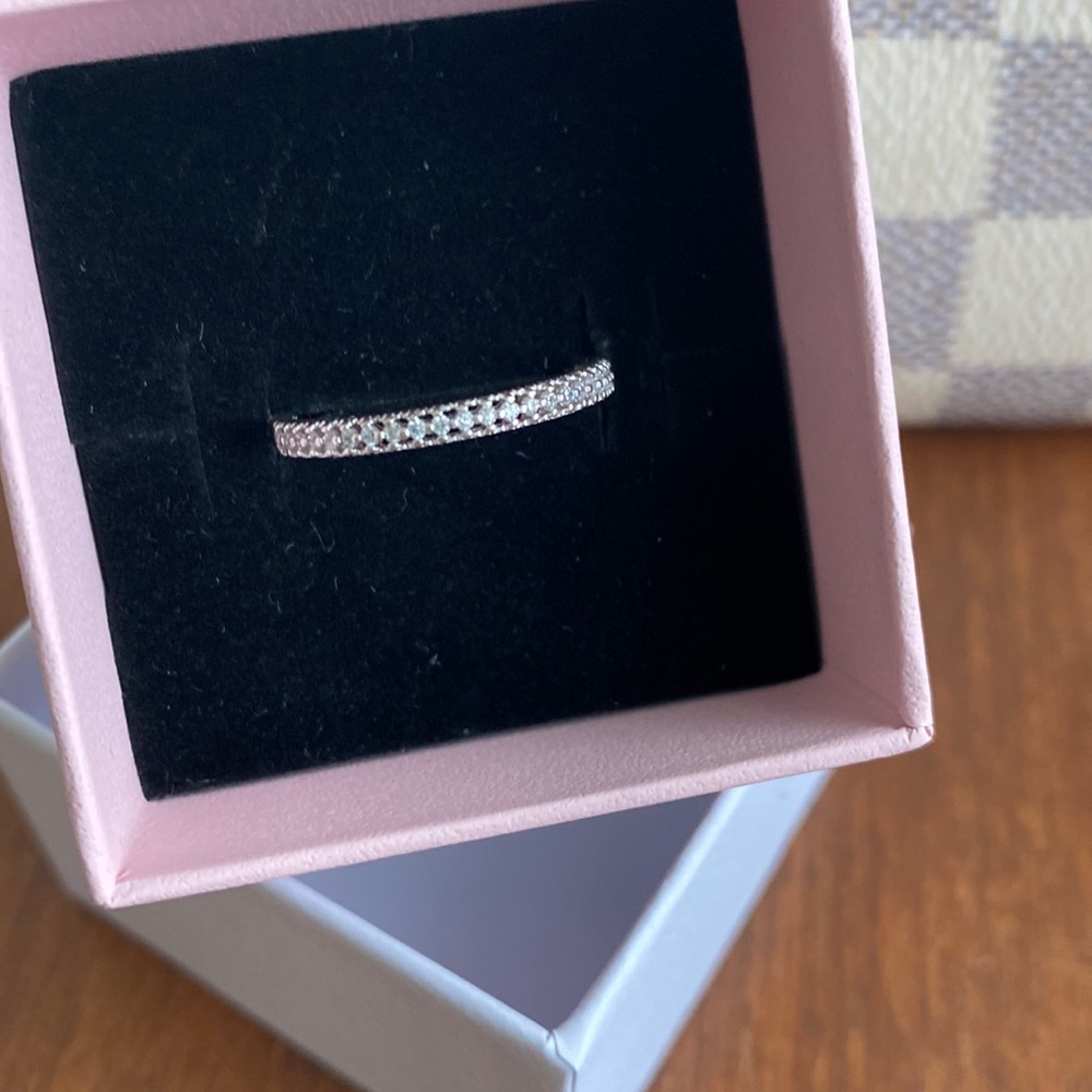 Sterling silver, stamped 925, CZ!